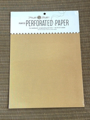 Perforated Paper 9” x 12”