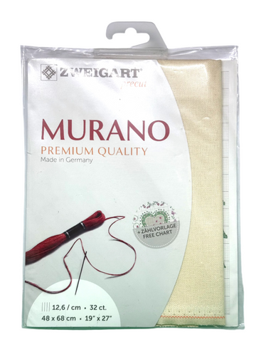 32 Count Precut Murano (Evenweave) Ivory 3984/264
