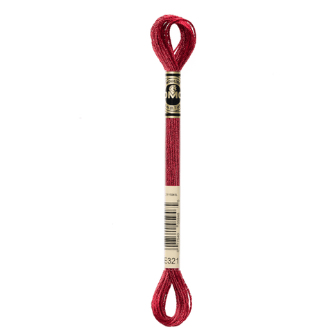 DMC Light Effects E321 - Ruby Red (Jewel)