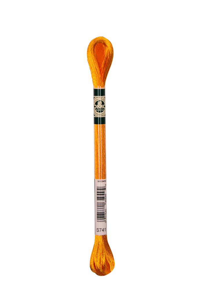 DMC Satin S741 - Medium Tangerine