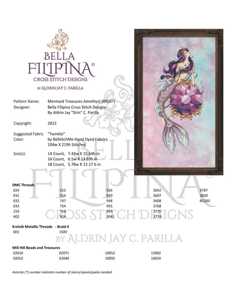 Mermaid Treasures Amethyst - BF037