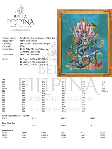 Amphitrite, Queen Goddess Of The Sea - BF018