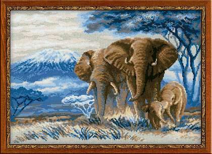 Elephants In The Savannah