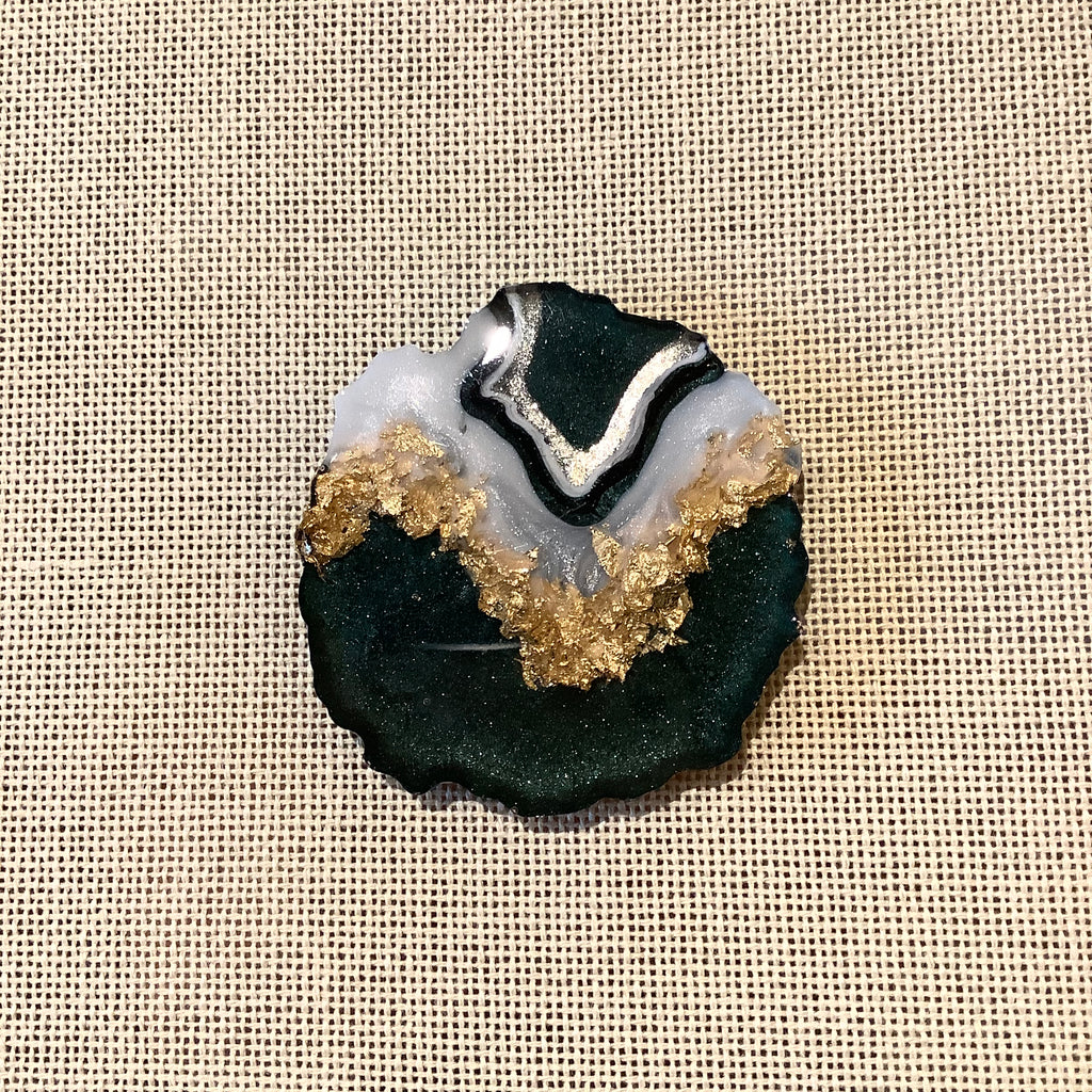 Green Geode Needle Minder